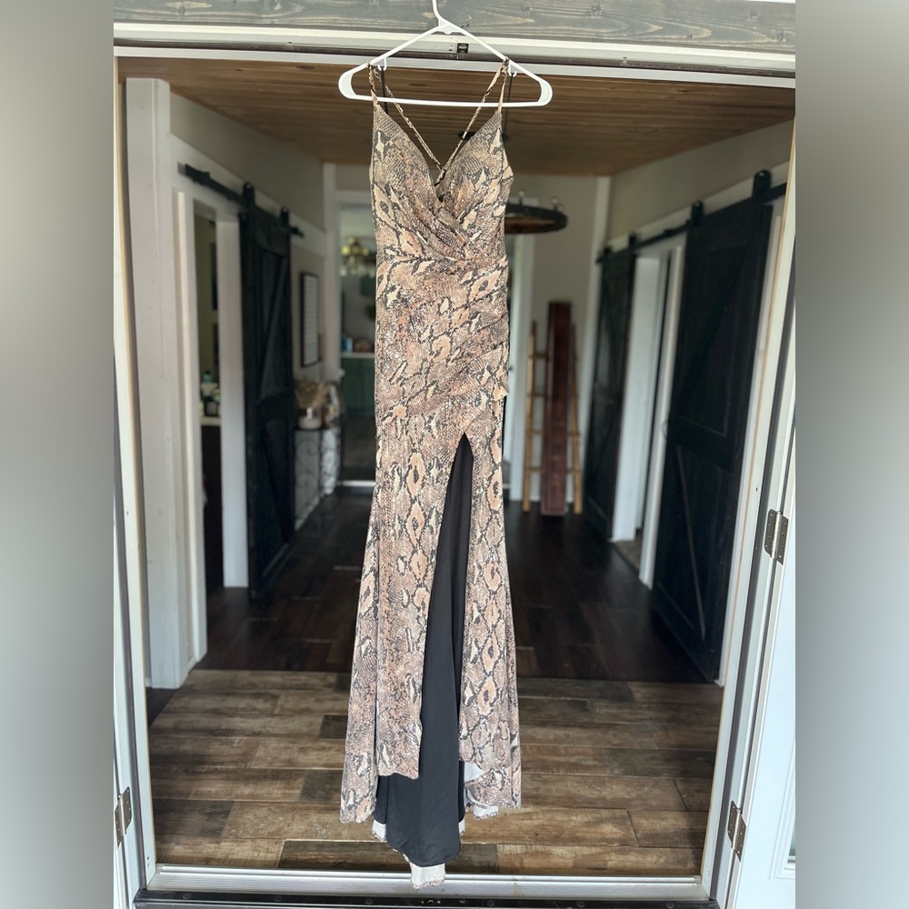 Snake Skin Prom Dress